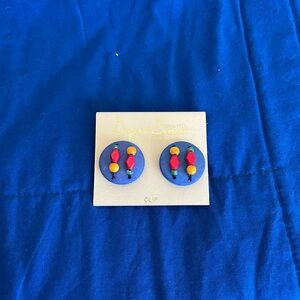 Vintage Clip-On Earrings with Colorful Beads